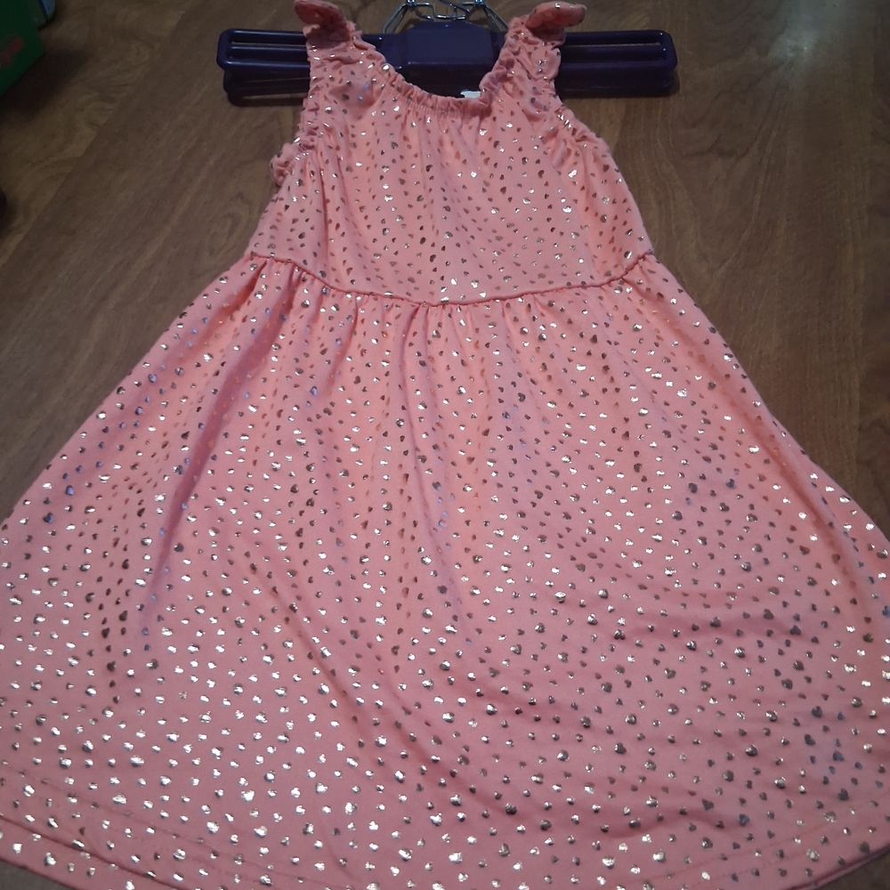 Charming Pink Heart Kids Dress